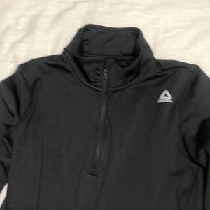 Reebok black quarter zip pullover